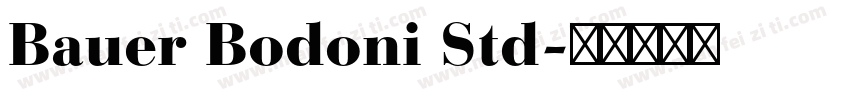 Bauer Bodoni Std字体转换